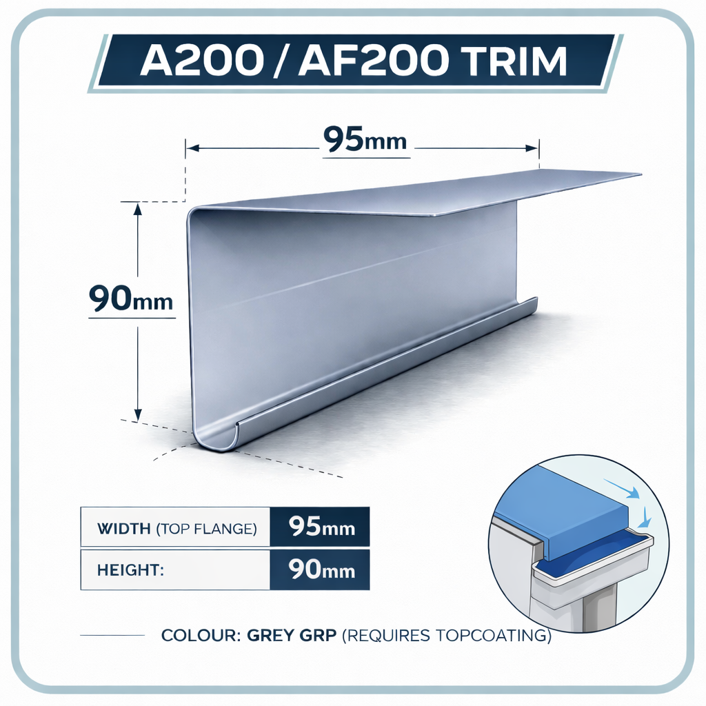 A200 Fascia/Drip/Gutter Trim (3m)