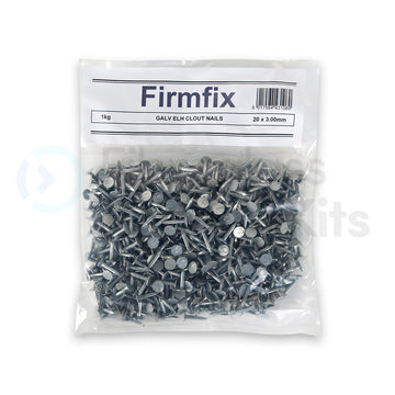 (1kg) ELH Galvanised Clout Nails 20mm x 3mm