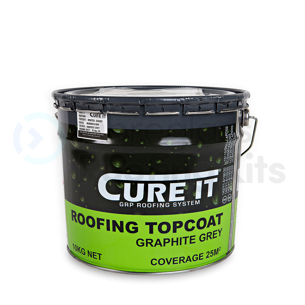 Cure It Roofing Topcoat Graphite Grey (10kg)