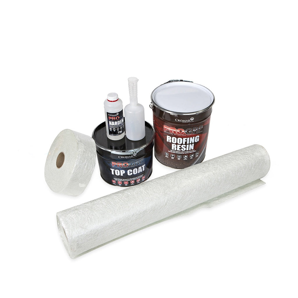 PRO GRP 5m2 Roofing Kit 600g (heavy duty) Dark Grey – Fibreglass Roof Kits
