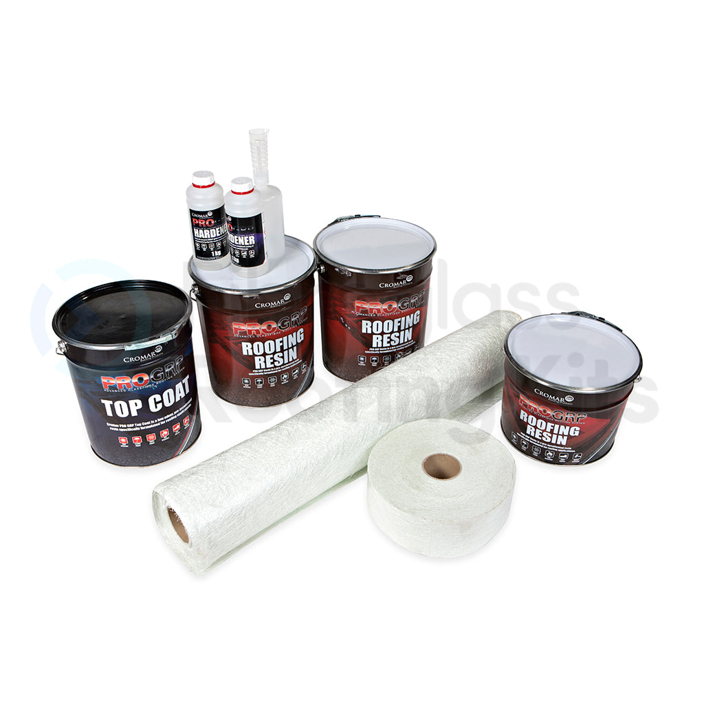 PRO GRP 30m2 Roofing Kit 600g (heavy duty) Dark Grey