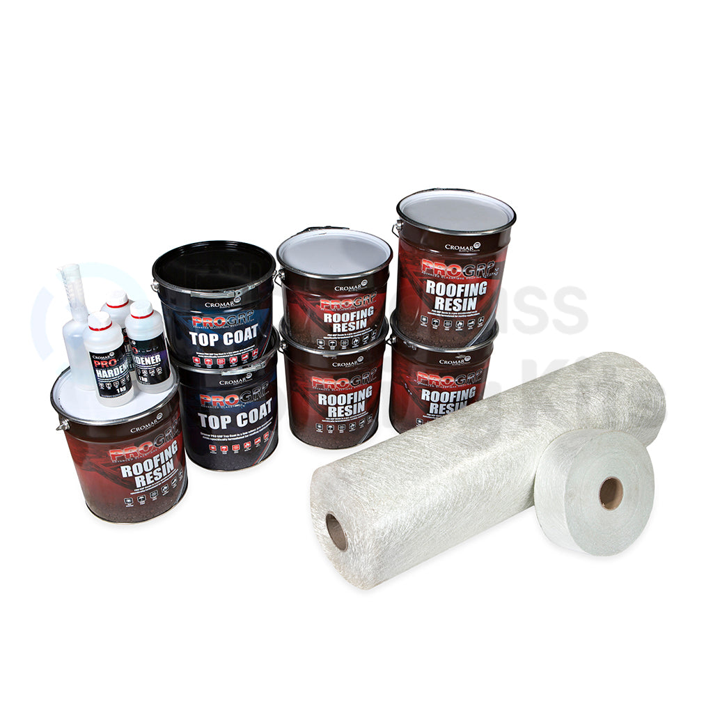 PRO GRP 50m2 Roofing Kit 450g (light duty) Dark Grey