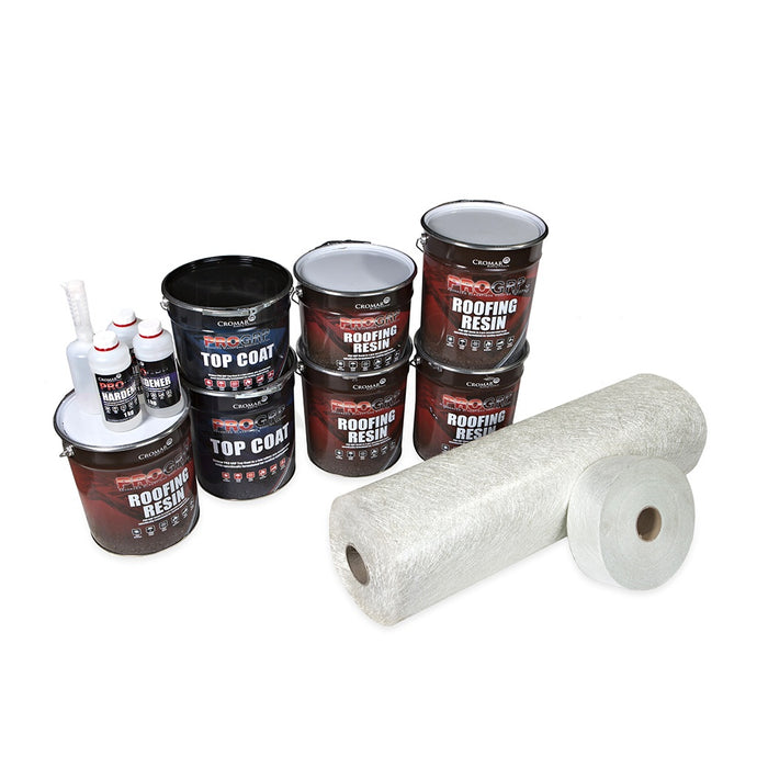 PRO GRP 70m2 Roofing Kit 600g (heavy duty) Dark Grey – Fibreglass Roof Kits