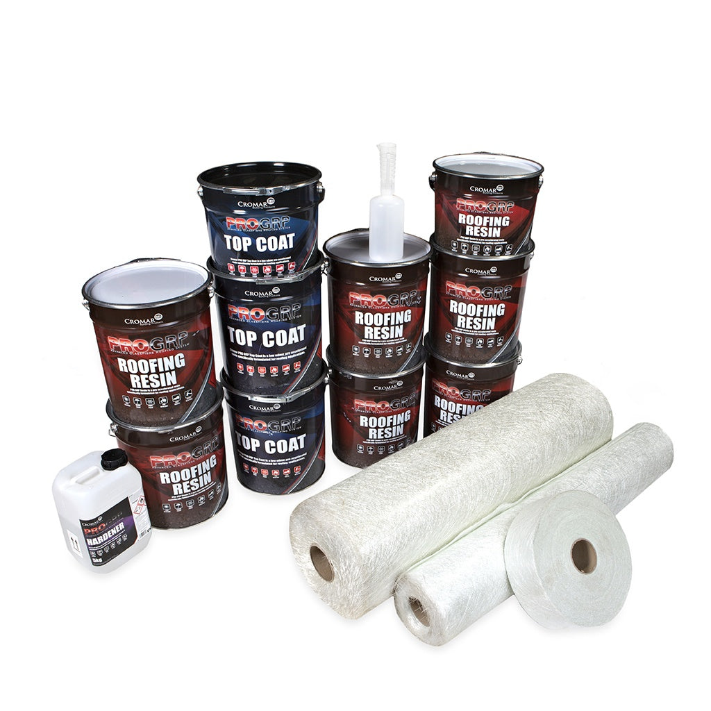 PRO GRP 100m2 Roofing Kit 450g (light duty) Dark Grey – Fibreglass Roof ...