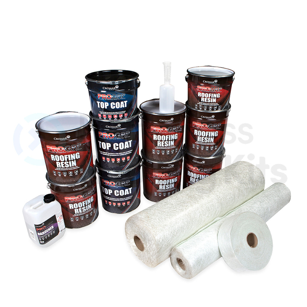 PRO GRP 100m2 Roofing Kit 600g (heavy duty) Dark Grey